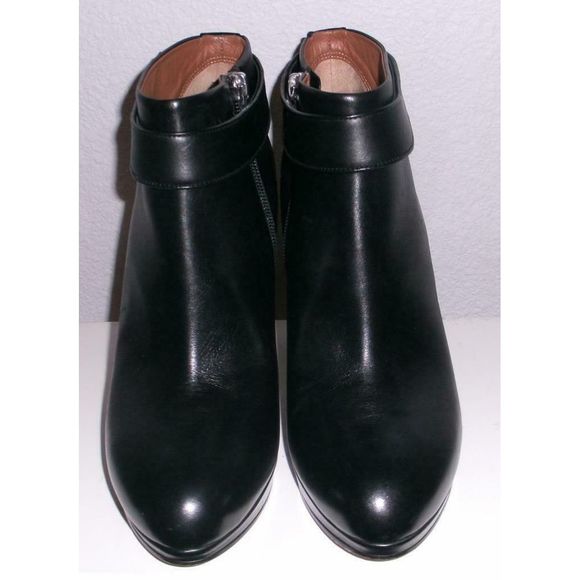 Givenchy Shark Lock Black Leather Ankle Boots 40 - Picture 2 of 10